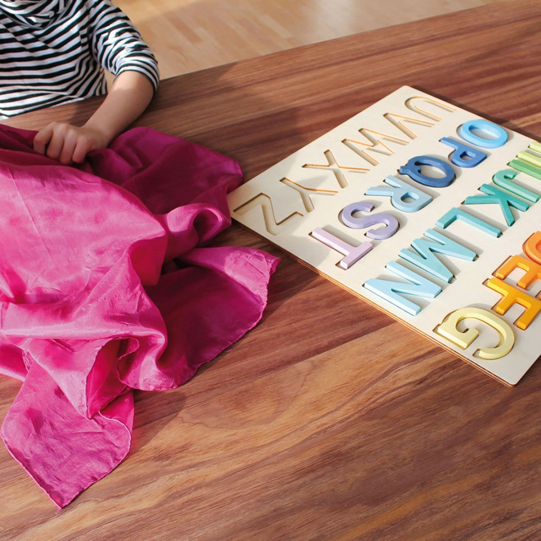 60360 Grimm's Wooden ABC Game in frame