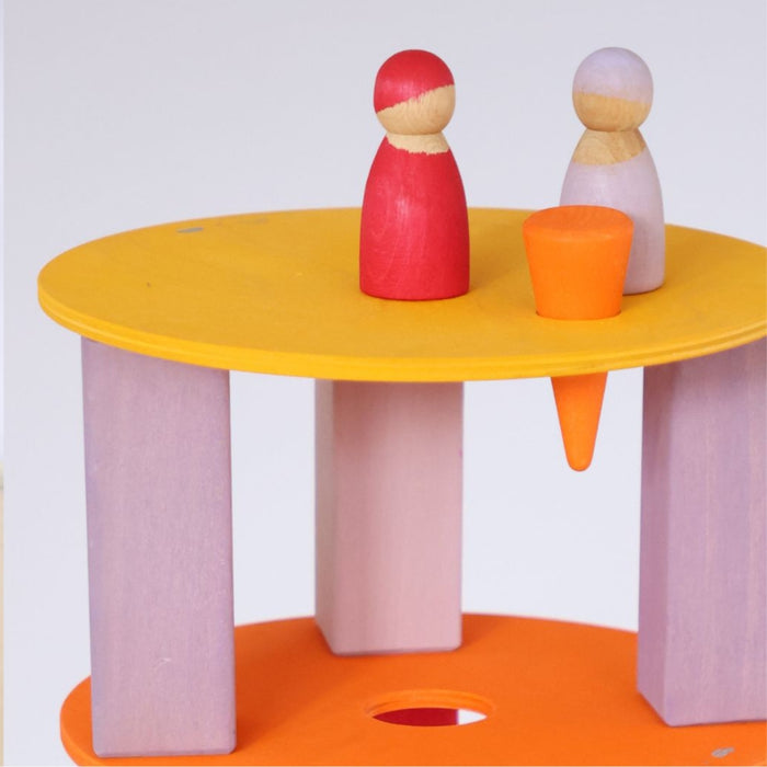 Grimm's Disc for Stapelstein Original with Other Grimm's Toys in Warm Classic from Australia