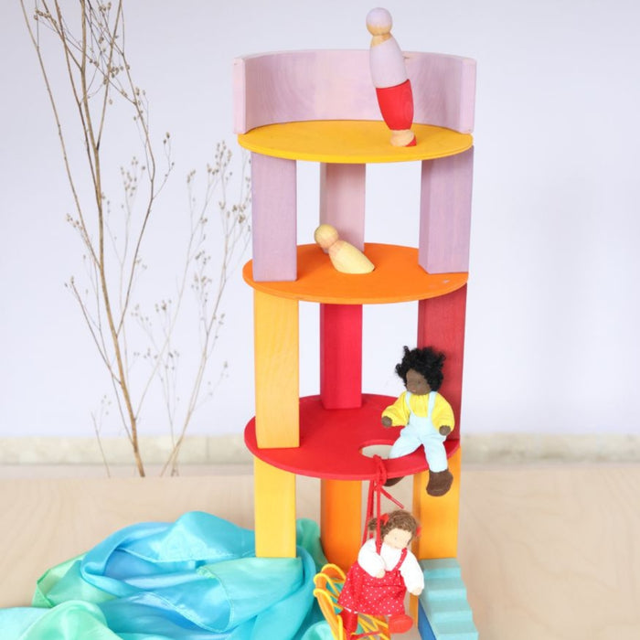 Grimm's Disc for Stapelstein Original with Other Grimm's Toys in Warm Classic from Australia