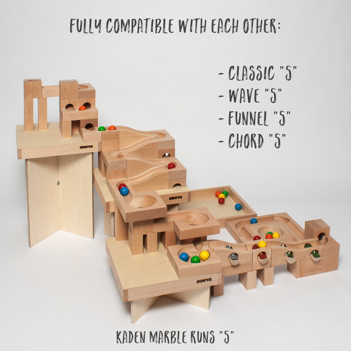 Classic wooden marble run deals