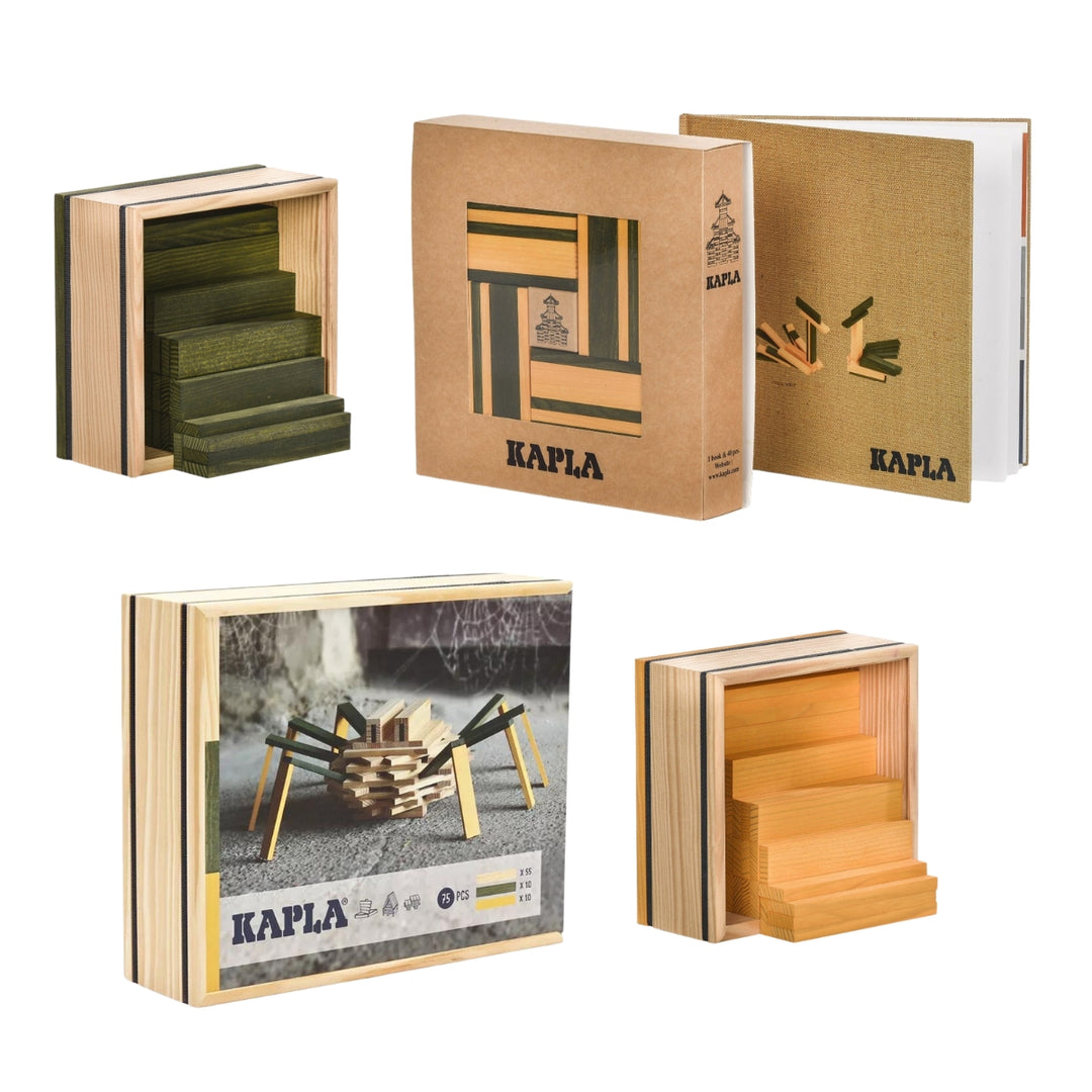 KAPLA Blocks Building Bundle - Yellow & Green - Australia