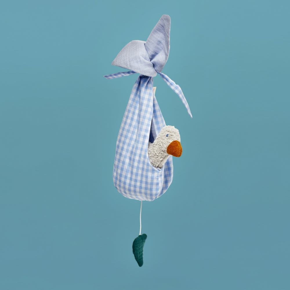 Kathe Kruse Musical Mobile Blue Duck and Nest from Australia