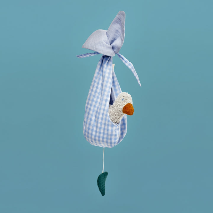 Kathe Kruse Musical Mobile Blue Duck and Nest from Australia