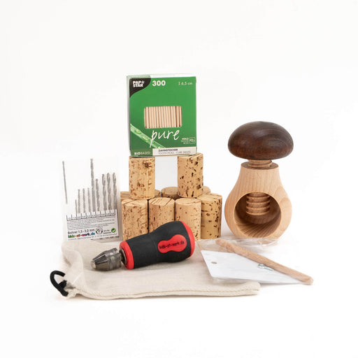 Kids at Work Drill Bit Chestnut Cork Set - Real Tools for Children - Australia
