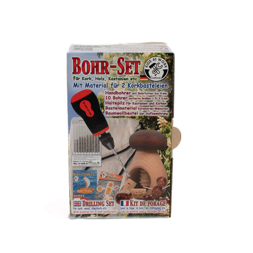 Kids at Work Drill Bit Chestnut Cork Set - Real Tools for Children - Australia