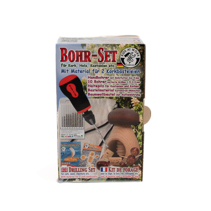 Kids at Work Drill Bit Chestnut Cork Set - Real Tools for Children - Australia