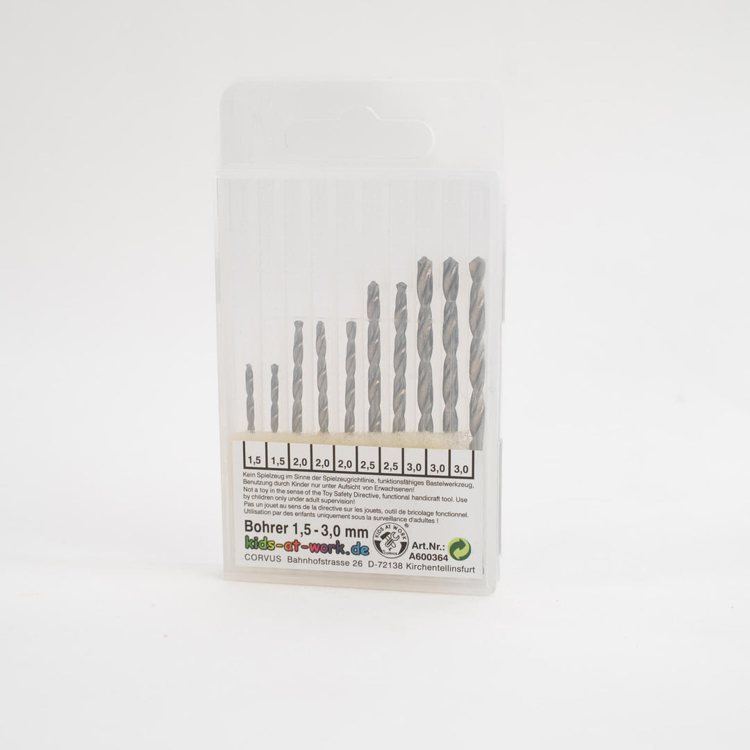 Kids at Work Drill Bit Set - 1.5-3mm - Real Tools for Children - Australia
