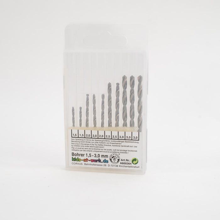 Kids at Work Drill Bit Set - 1.5-3mm - Real Tools for Children - Australia