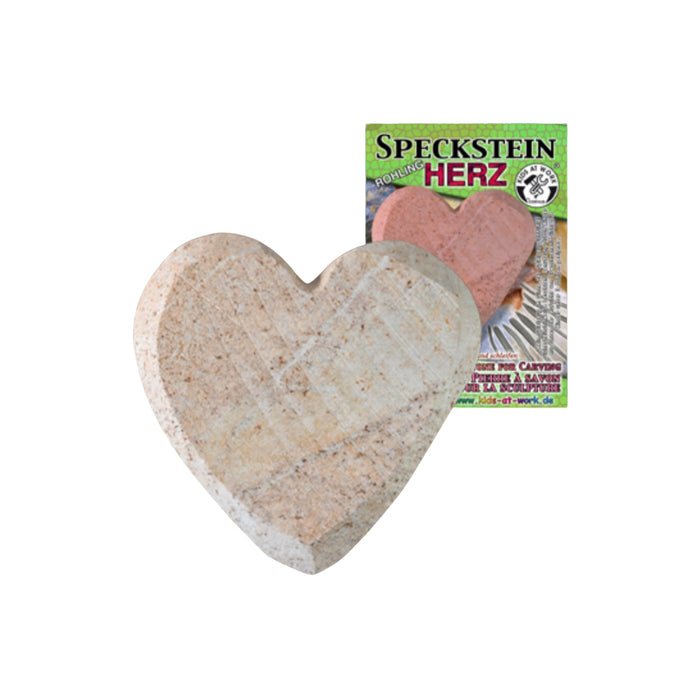 Kids at Work Soapstone for Carving - Heart - Online, Australia