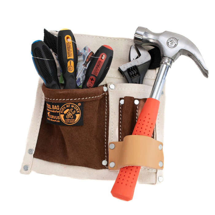 Kids at Work Cotton & Leather Belt with Tools - Set 2 - Real Tools for Children - Australia