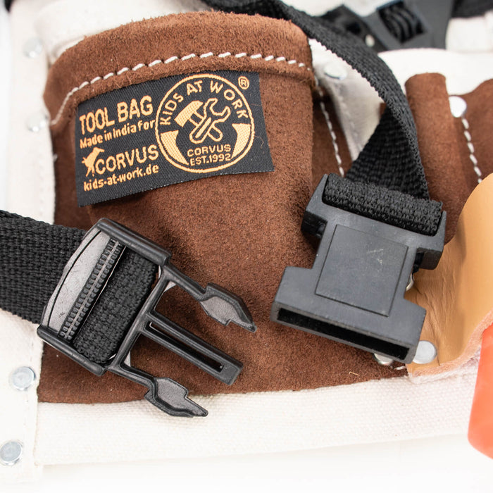 Kids at Work Cotton & Leather Belt with Tools - Set 2 - Real Tools for Children - Australia