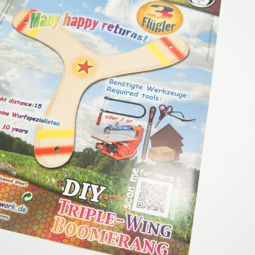 A600528 Kids at Work DIY Boomerang 3 Wings