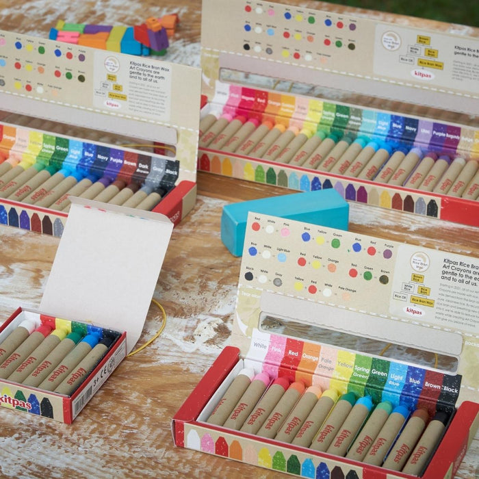 Kitpas Medium Stick Rice Wax Crayons