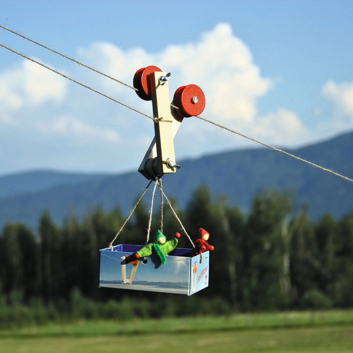 Cable Runer Support for Cable Car Rope Runner - Australia — Oskar's Wooden Ark
