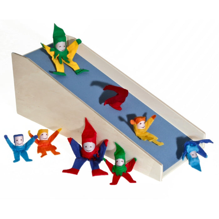 Kraul Large Tumbling Gnomes with Kraul Somersaulting Ramp Wooden Toy from from Australia