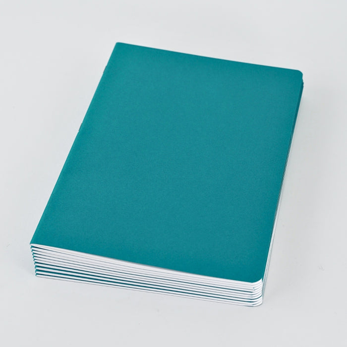 15110A47 Lesson Book Portrait A4, Blue Green or Indigo - Pack of 10
