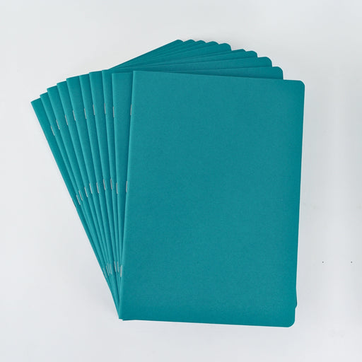 15110A47 Lesson Book Portrait A4, Blue Green or Indigo - Pack of 10