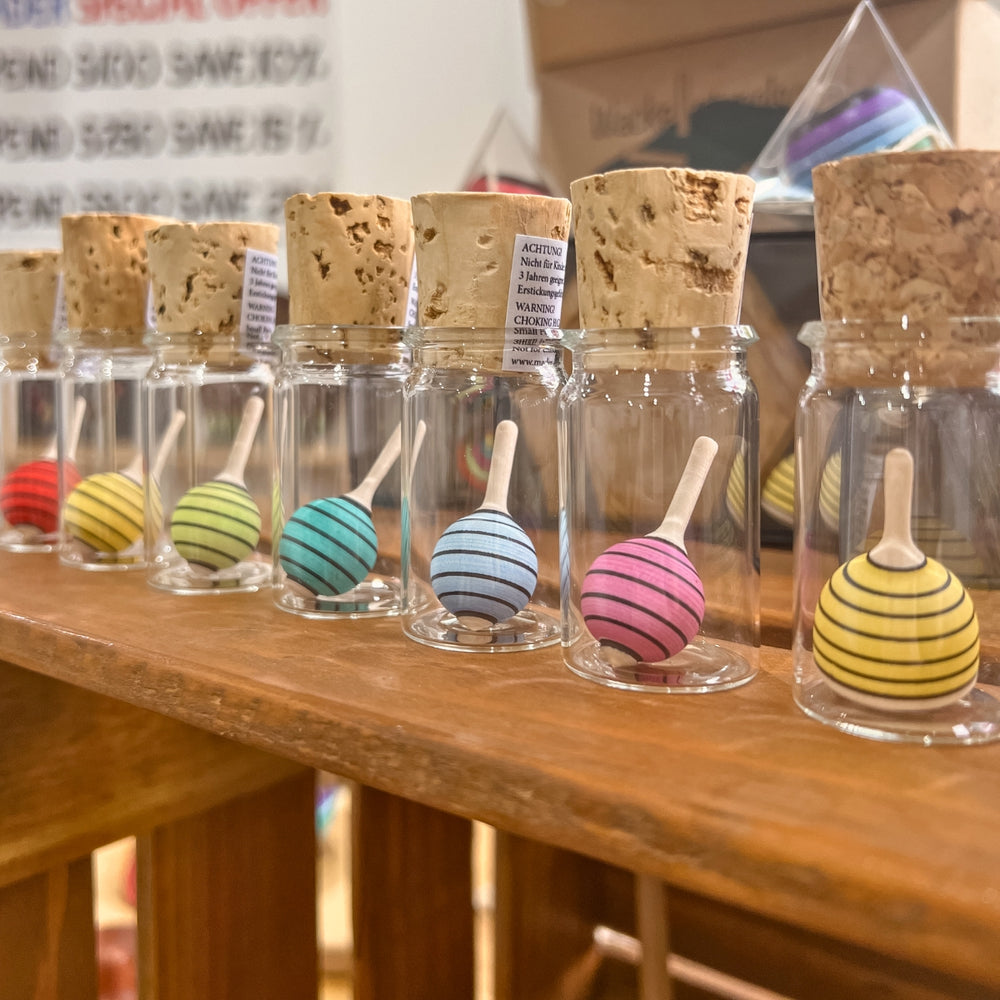 Mader Miniature Spinning Top in Glass Moonberry from Australia