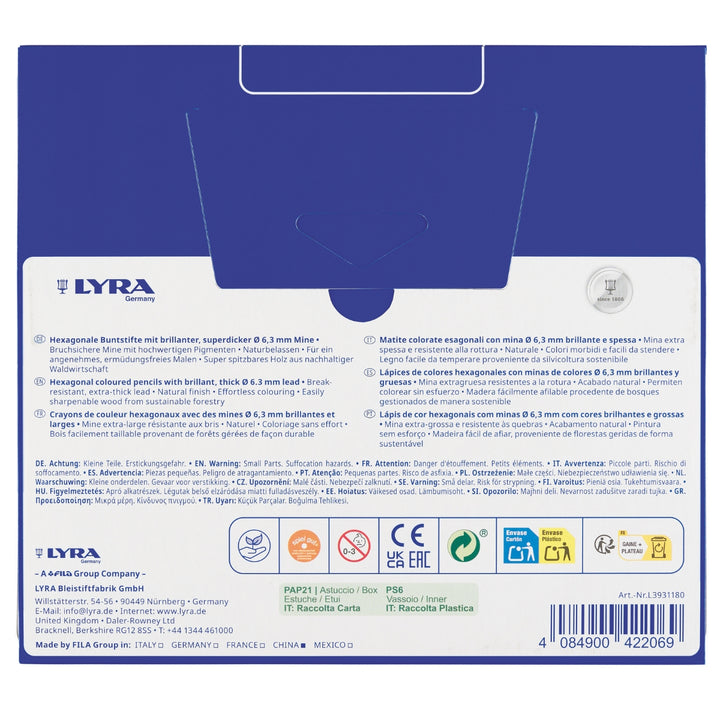 LYRA Colour Giants Pencil Set 18 in a Tin - Online, Australia