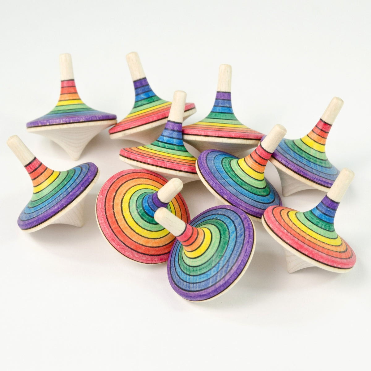 Mader Spinning Top Learning Set - Rainbow