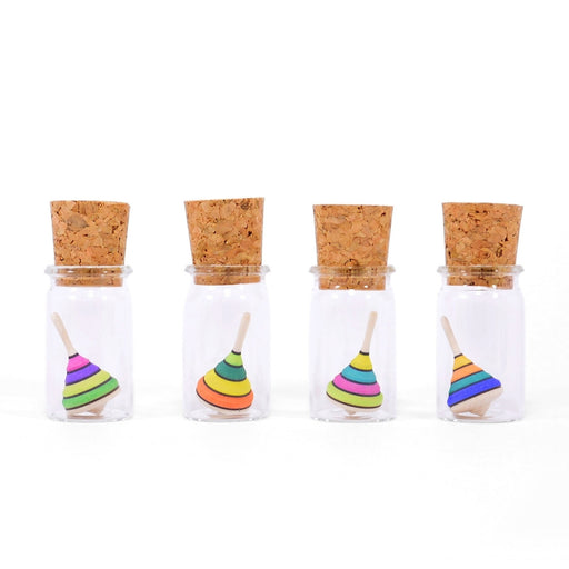 Mader Miniature Spinning Top in Glass Harlekin, Australia