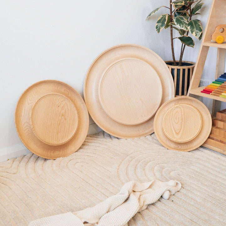 MD-VS765 Mader Wooden Plate for Spinning Tops - Special Edition, Ash 65cm