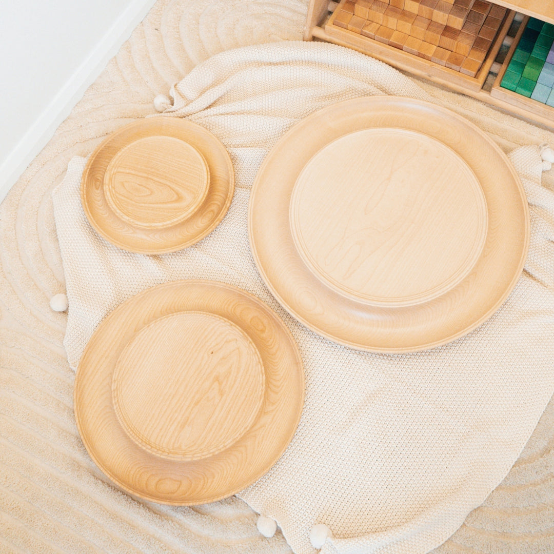 MD-VS765 Mader Wooden Plate for Spinning Tops - Special Edition, Ash 65cm