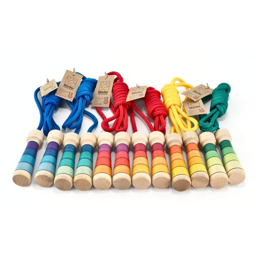 Mader Skipping Rope for Older Children (from 1.4m) - Coloured Handle Nylon Rope - Retired Product, Australia