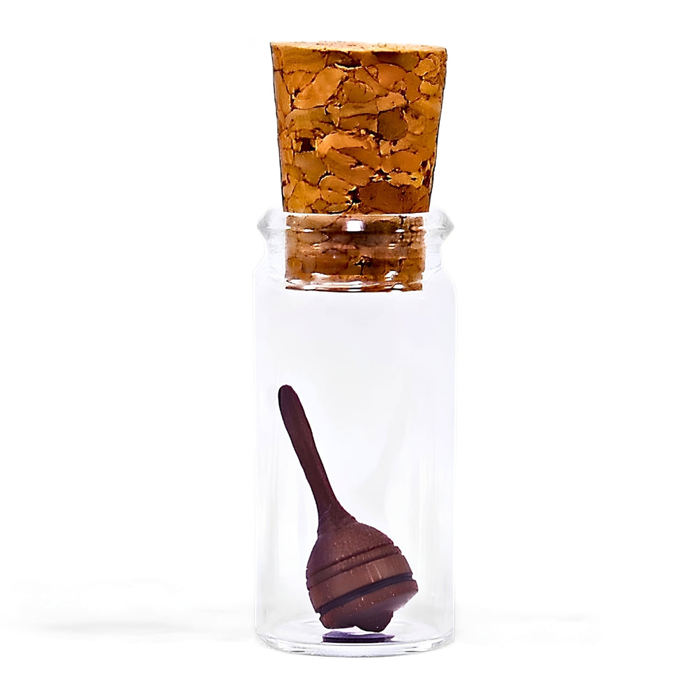 Mader Liliput Miniature Spinning Top in Walnut - Wooden Toy, Australia