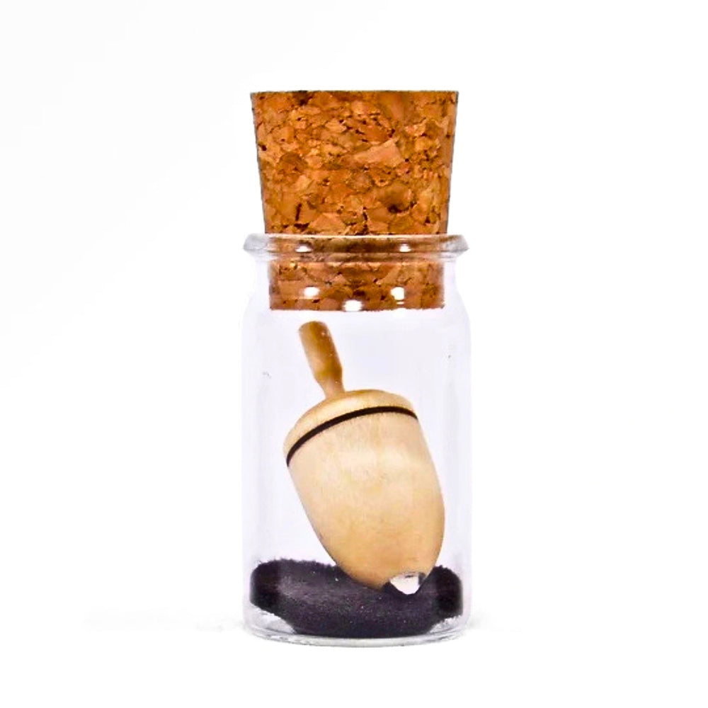 Mader Spinning Top - Miniature, Thunderbolt - Natural - Wooden Toy, Australia