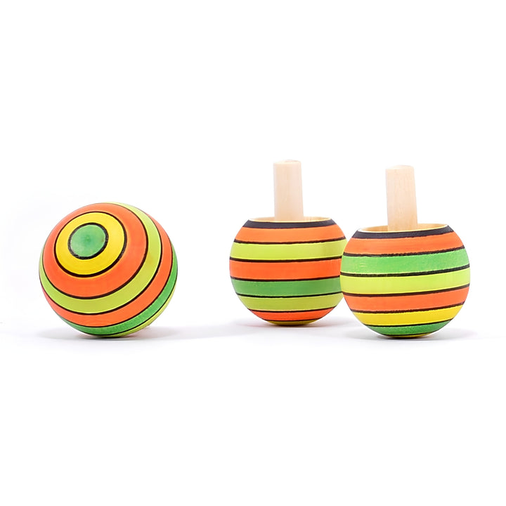 Wooden Spinning Top - Turn Over - Summer & Spring