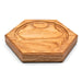 Mader Wooden Plate for Spinning Tops - Hexagonal, Oak 11cm, Australia
