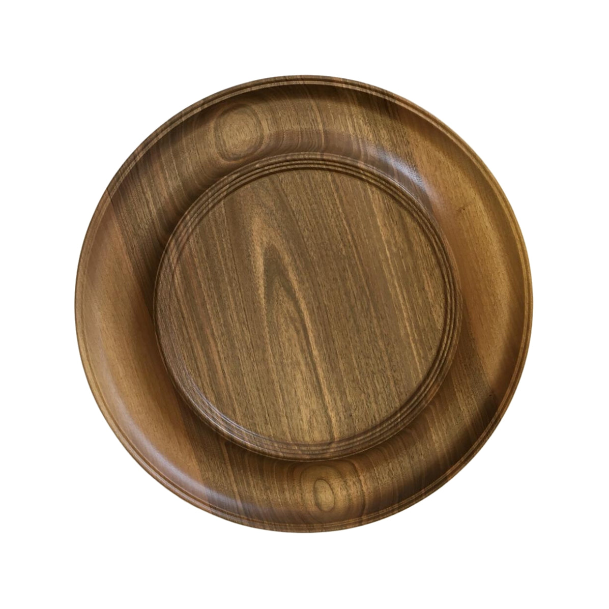 Mader Walnut Wood Spinning Plate, Large main image 1