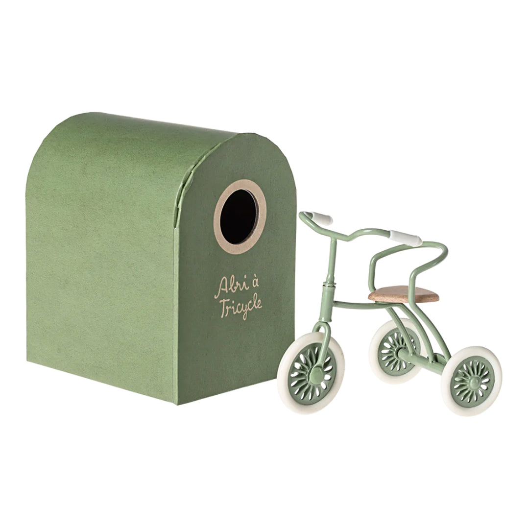 ML-5011410501 Maileg Abri à Tricycle for Mouse Green (2024) from Australia