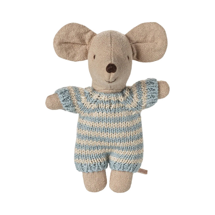 Maileg Baby Mouse in Carry Cot - Blue (2025), Australia