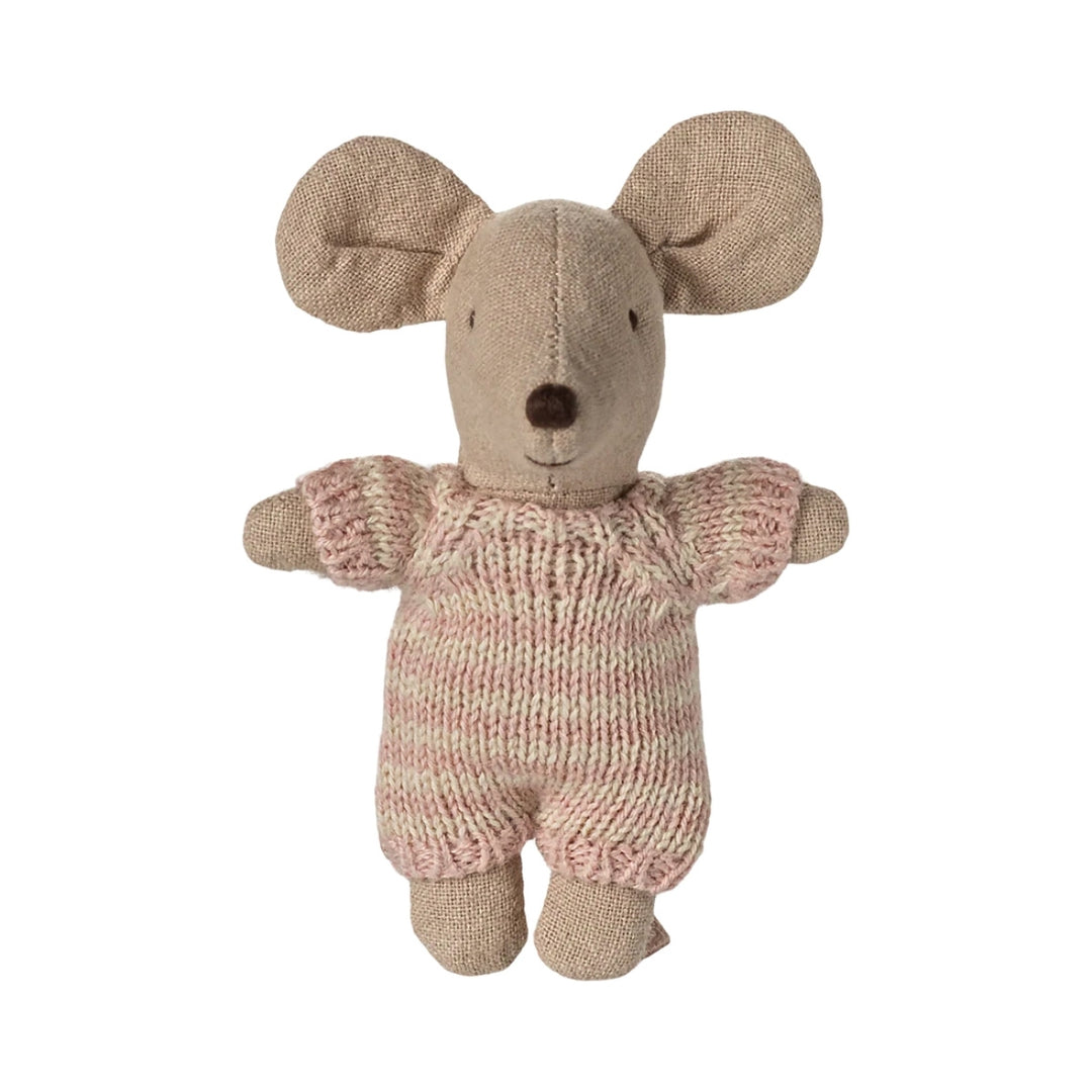 Maileg Baby Mouse in Carry Cot - Rose (2025), Australia