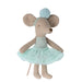 ML-5017310501 Maileg Ballerina Mouse - Little Sister Light Mint (2023)