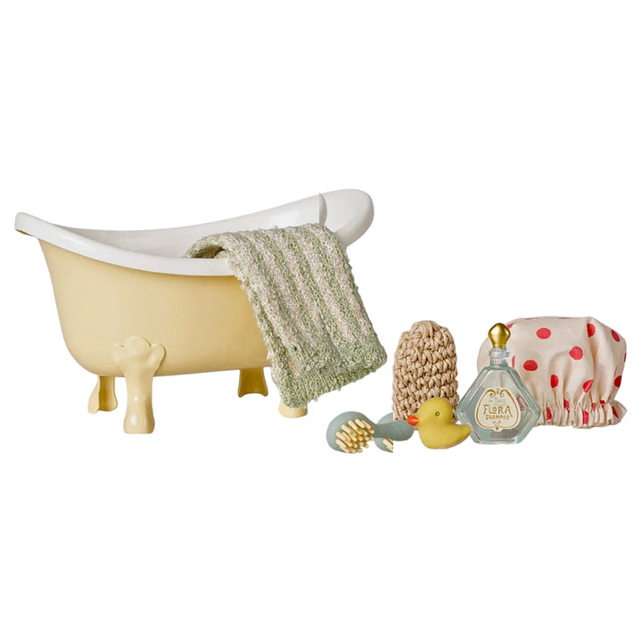 Maileg Bathtub Set - for Mouse - Yellow (2026)