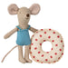 Maileg Beach Mouse Little Sister with Float Multi Dot from Australia