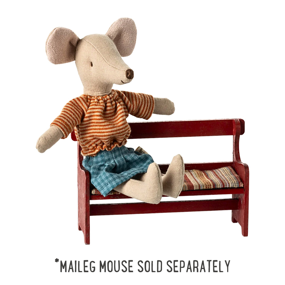 ML-5011400901 Maileg Bench for Mouse Red (2024) from Australia