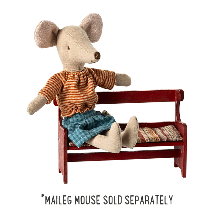 ML-5011400901 Maileg Bench for Mouse Red (2024) from Australia