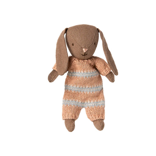 Maileg Bunny Micro Brown - Knitted Suit, Dusty Rose (2025), Australia