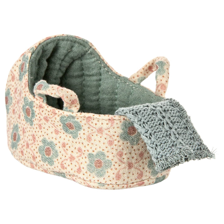 Maileg Carry Cot for Baby Mouse - Blue (2025), Australia