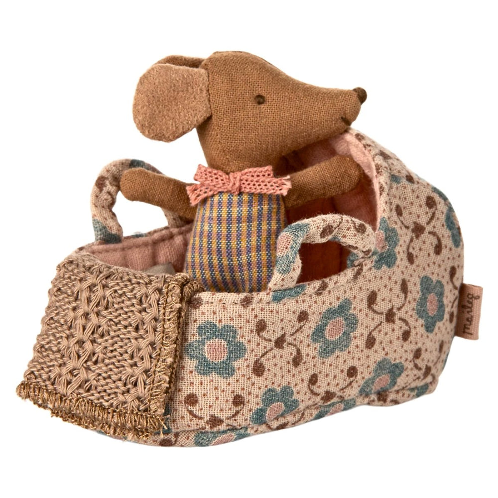 Maileg Carry Cot for Baby Mouse - Rose (2025), Australia