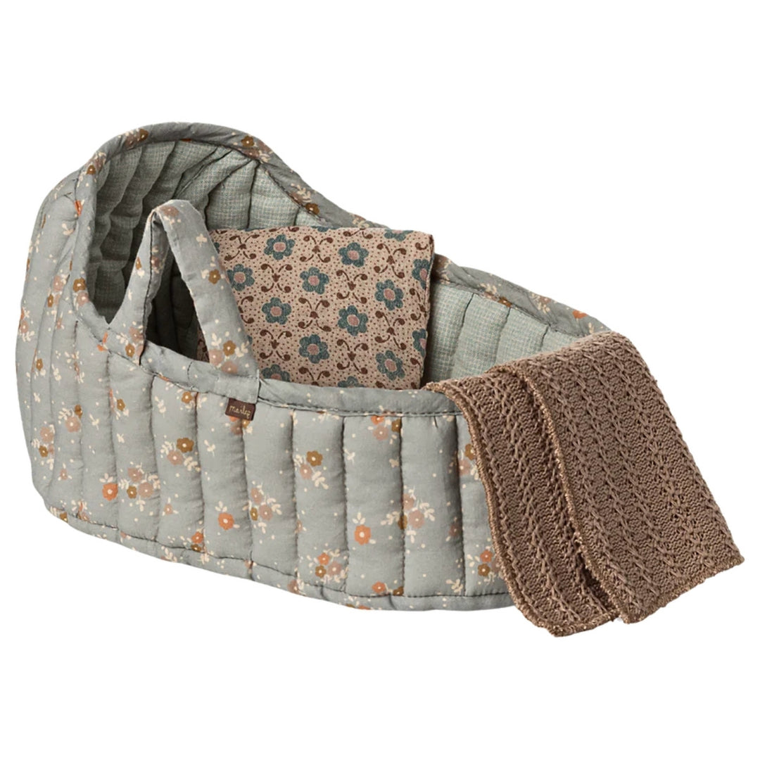 Maileg Carry Cot Large - Blue - Australia