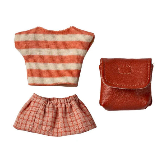 Maileg Clothes & Bag Set Coral - Big Sister Mouse (2026), Australia