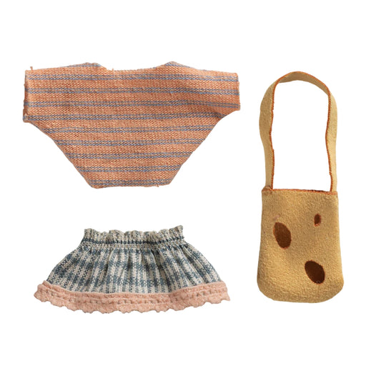 Maileg Clothes & Cheese Bag Set - Little Sister Mouse (2026), Australia