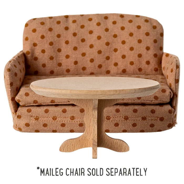 Maileg Coffee Table for Mouse - Oval, Natural (2025), Australia