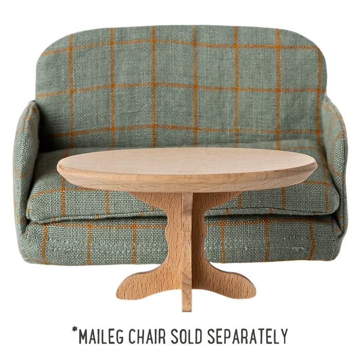 Maileg Coffee Table for Mouse - Oval, Natural (2025), Australia