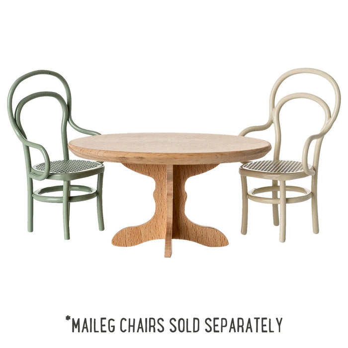Maileg Dining Table for Mouse - Oval, Natural (2025), Australia